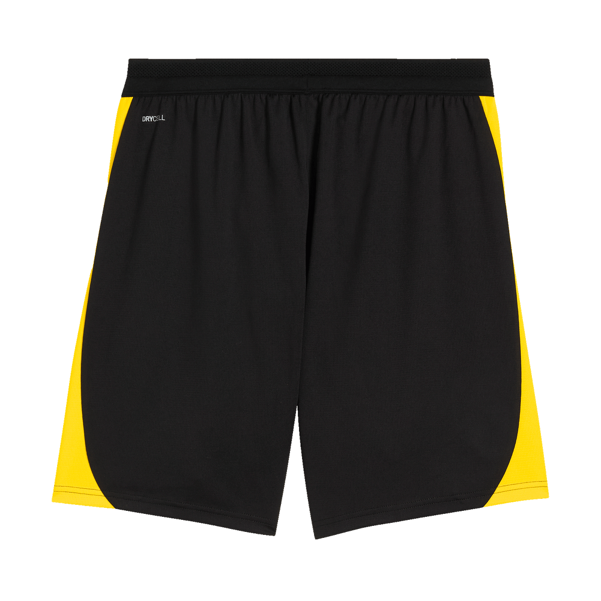 Pantaloncini da allenamento neri del BVB con inserti laterali gialli, dal design funzionale per i tifosi della stagione 2026/27.