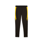 Black and yellow BVB training pants, sizes 26–27, for kids—perfect for sports and leisure.