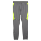 Pantalones de entrenamiento grises del BVB con llamativos detalles en amarillo, deportivos y funcionales, ideales para entrenar y para el tiempo libre.