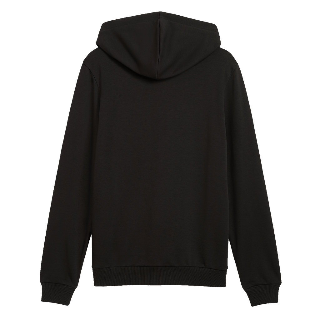 Vue de dos du sweat à capuche noir de la collection BVB FtblCulture de la saison 26/27, au design épuré et doté d'une capuche.