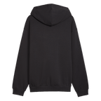 Schwarzer BVB FtblCulture Relaxed Hoodie mit Kapuze und sportlichem Design aus der Kollektion 2026/2027, Rückenansicht.