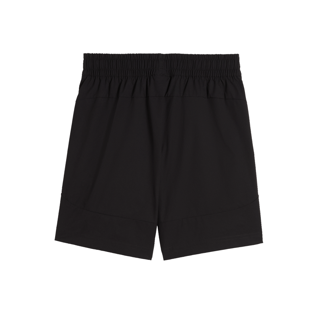 Die schwarzen BVB-Puma-Tech-Relaxed-Shorts für Kinder in Größe 26-27 mit elastischem Bund und bequemer Passform sind ideal für Sport und Freizeit geeignet.
