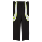 黑色多特蒙德（BVB）Puma Tech-X Track休闲裤，配有黄色点缀，两侧印有BVB标志和Puma标志，是球迷理想的运动与休闲服饰。