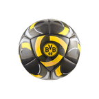 Puma推出的多特蒙德（BVB）主题迷你足球，黑黄配色，印有BVB 09标志和醒目的图案，非常适合球迷和休闲比赛。