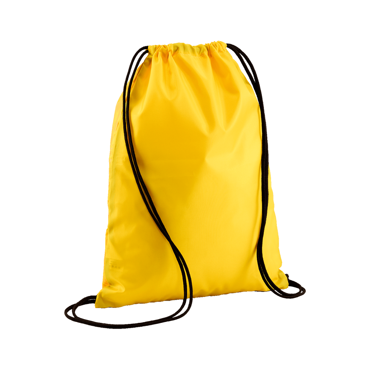 Schwarzgelber BVB-PUMA-Sportbeutel mit schwarzen Kordeln, ideal für Fans von Borussia Dortmund und für sportliche Aktivitäten.