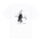 Schlichtes weißes BVB INBY III T-Shirt mit stylischem schwarz-weißem Muster und 'Art of Defense' Schriftzug auf der Rückseite, ideal für Fans von Borussia Dortmund.