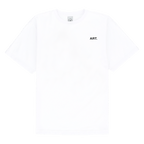 Weißes Kurzarm-T-Shirt des BVB mit kleiner ART-Aufschrift auf der Vorderseite.