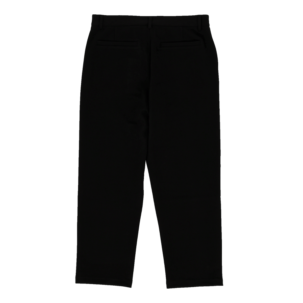 Schwarze BVB INBY III Trackpants in Rückansicht, bequeme Sporthose für Borussia Dortmund Fans.