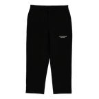 Pantalon de survêtement noir du BVB au design moderne, orné de l'inscription « Art of Defense » en blanc sur le devant.