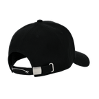 Cappellino nero del BVB con chiusura regolabile e design semplice, ideale per i tifosi del Borussia Dortmund.