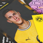 BVB autograph card set for the 26/27 season, featuring a player photo in a black-and-yellow jersey and the BVB emblem on a black background.